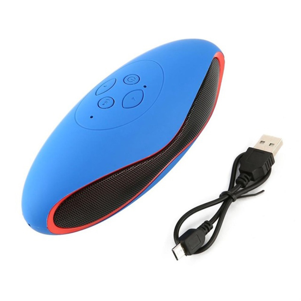 Mini football Haut-parleur Bluetooth en forme, bleu