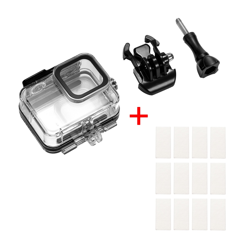 Pour Gopro Hero 8 Imperméable Coque anti-fog Film Protection globale Camero écran dispositif transparent