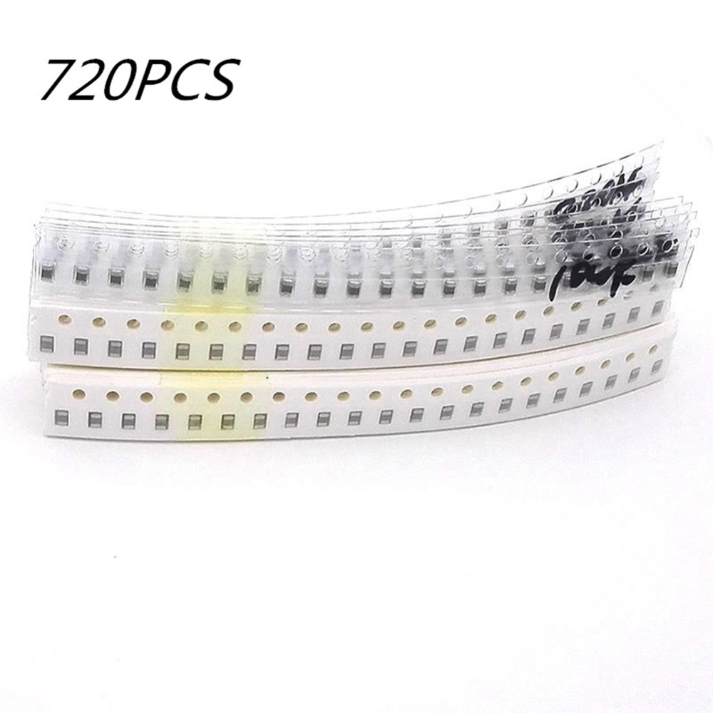 720pcs 0603 SMD Capacitor Kit 36 Kinds High Resistance 1pF~10uF Capacitors for Repair Work Experiments - Image 2