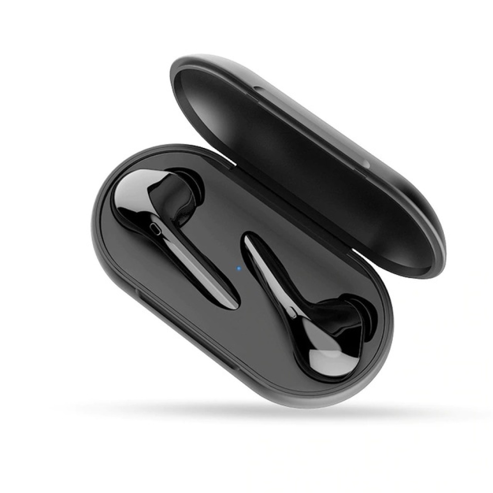TWS Bluetooth 5.0 Earphone IPX5 Waterproof Wireless Bass Headset Running Sport Earbuds for All Phone with Mic black