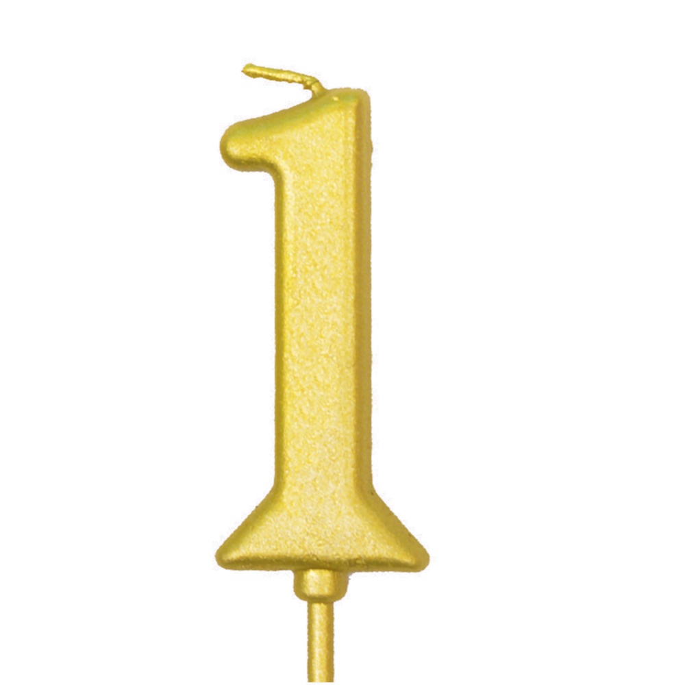 Number Candle Smokeless Gold Color Birthday Cake Topper Decorations Party Supplies 1 - Image 2