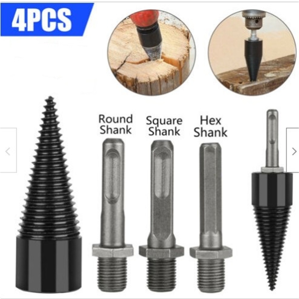 4pcs 4x High Speed Twist Wood Drill Bit Splitter Screw Split Cone Drive 32mm4pcs - Image 2