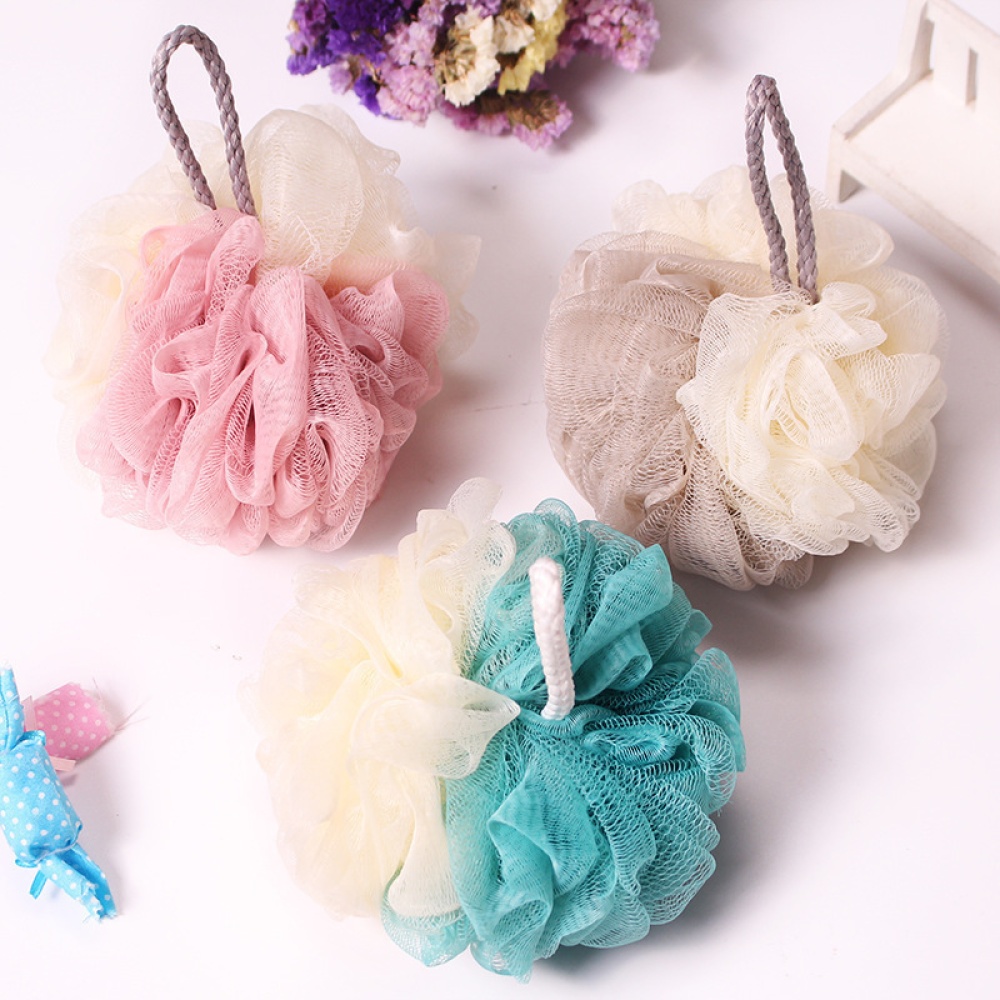 Pe Two-color Bath Ball Cotton Rope Foaming Showering Tool Bathroom Accessories 30g