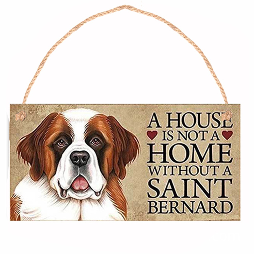 Welcome Sign Door Hanging Board Animal Print Wooden Pendant Home Decorative Ornaments J_20*10cm