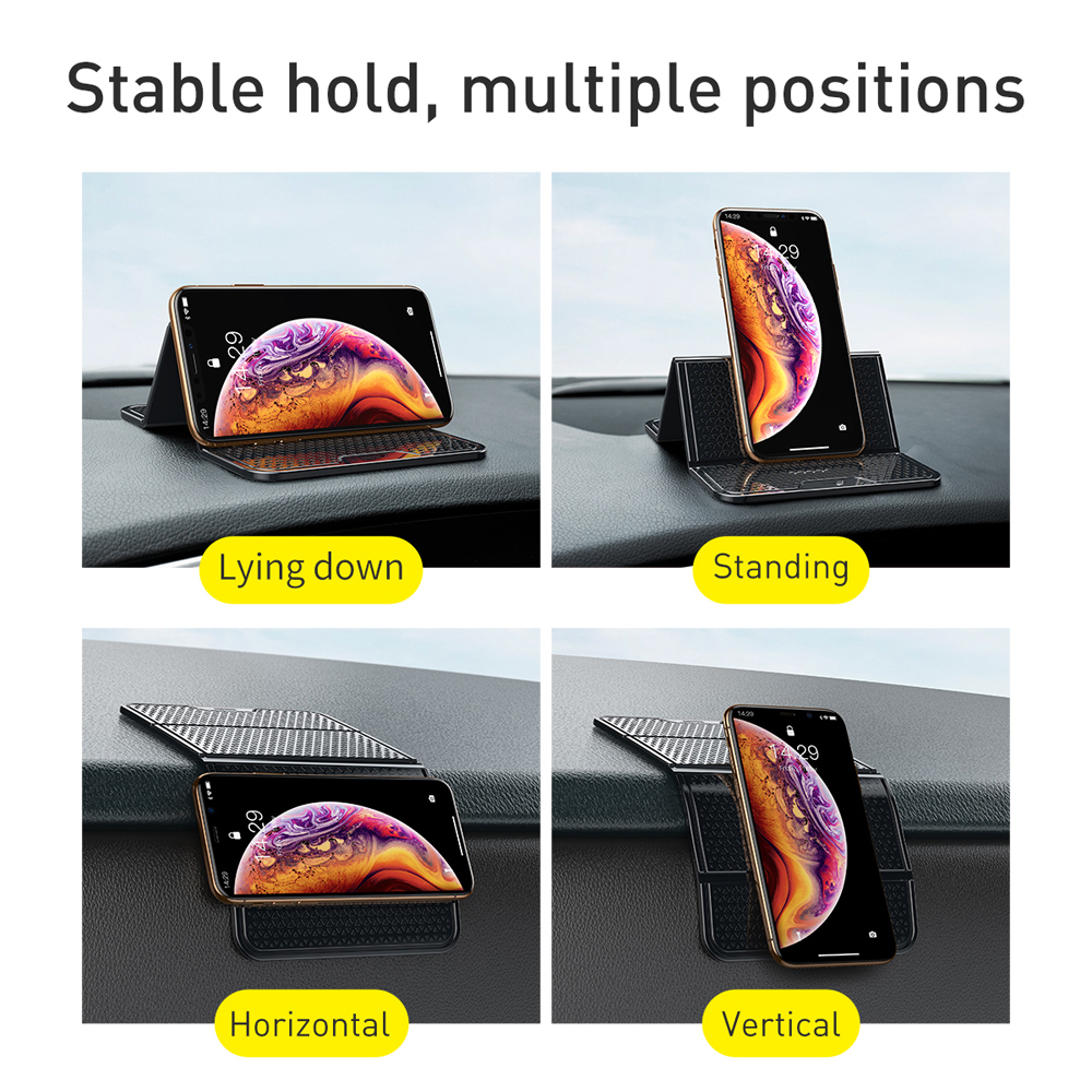 Baseus Multifunctional Folding Universal Anti-slid Sticker Bracket - Transparent - Image 2