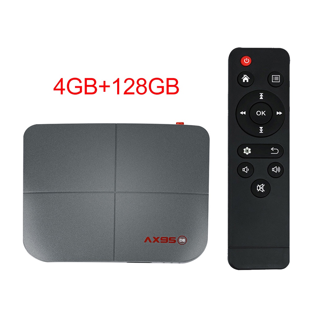 For Android 9.0 Tv Box 10.0 4+218g Media Player Smart Receiver 4+128G_British plug