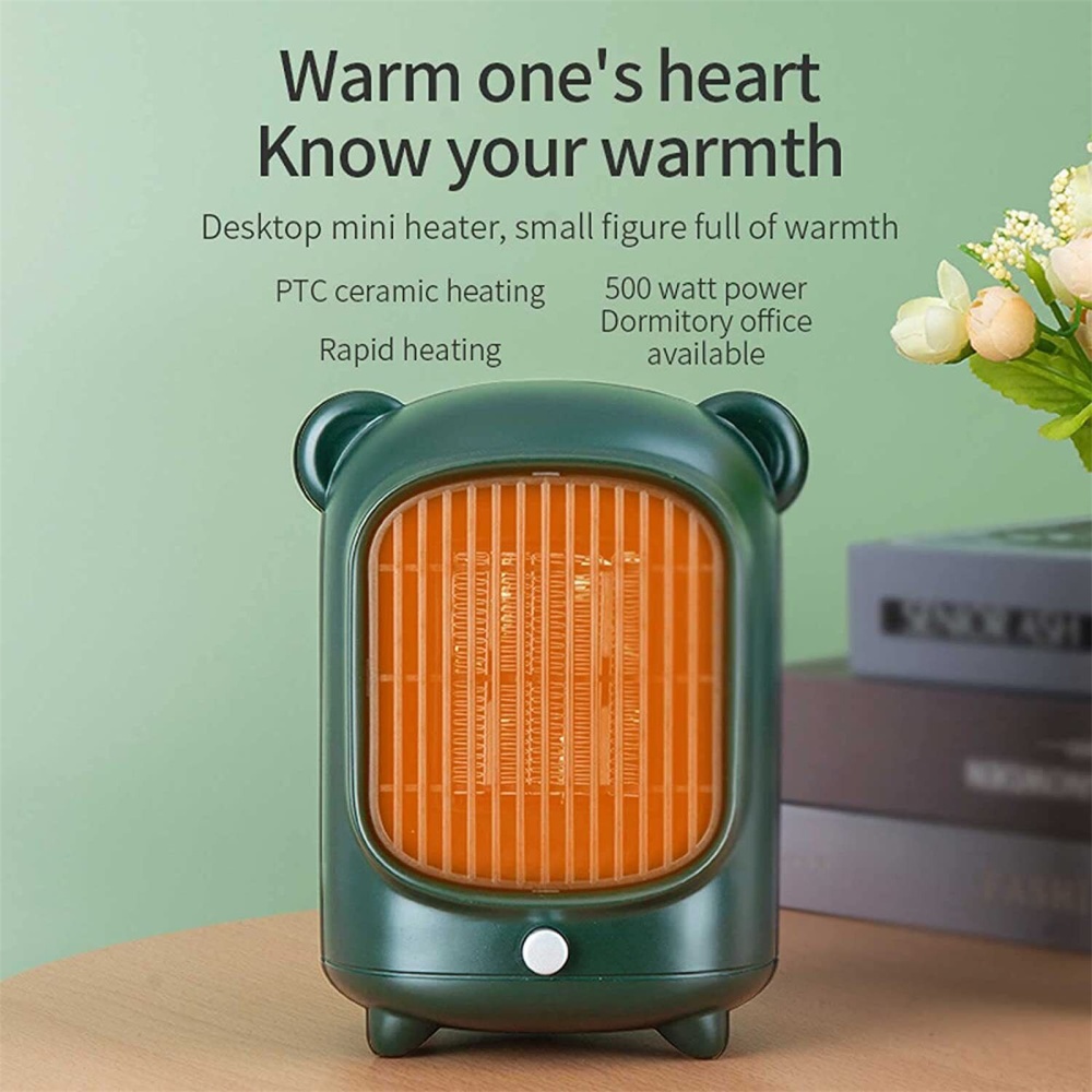 Electric Heater Lightweight Portable 30db Low Noise Flame Retardant Space for Bedroom Living Room Office UK Plug - Image 2