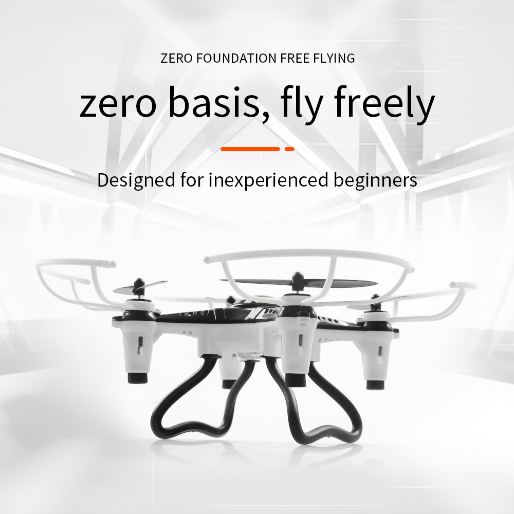 JX815-2 Mini 2.4GHz 4 Channel Drone 360° Rolling Quadcopter white 1 battery - Image 2