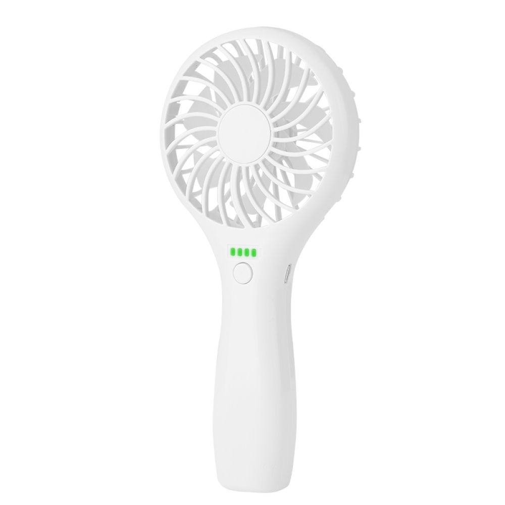 Mini Handheld Silent Fan Usb Rechargeable Appliances Air Cooler Outdoor Travel Hand white - Image 3