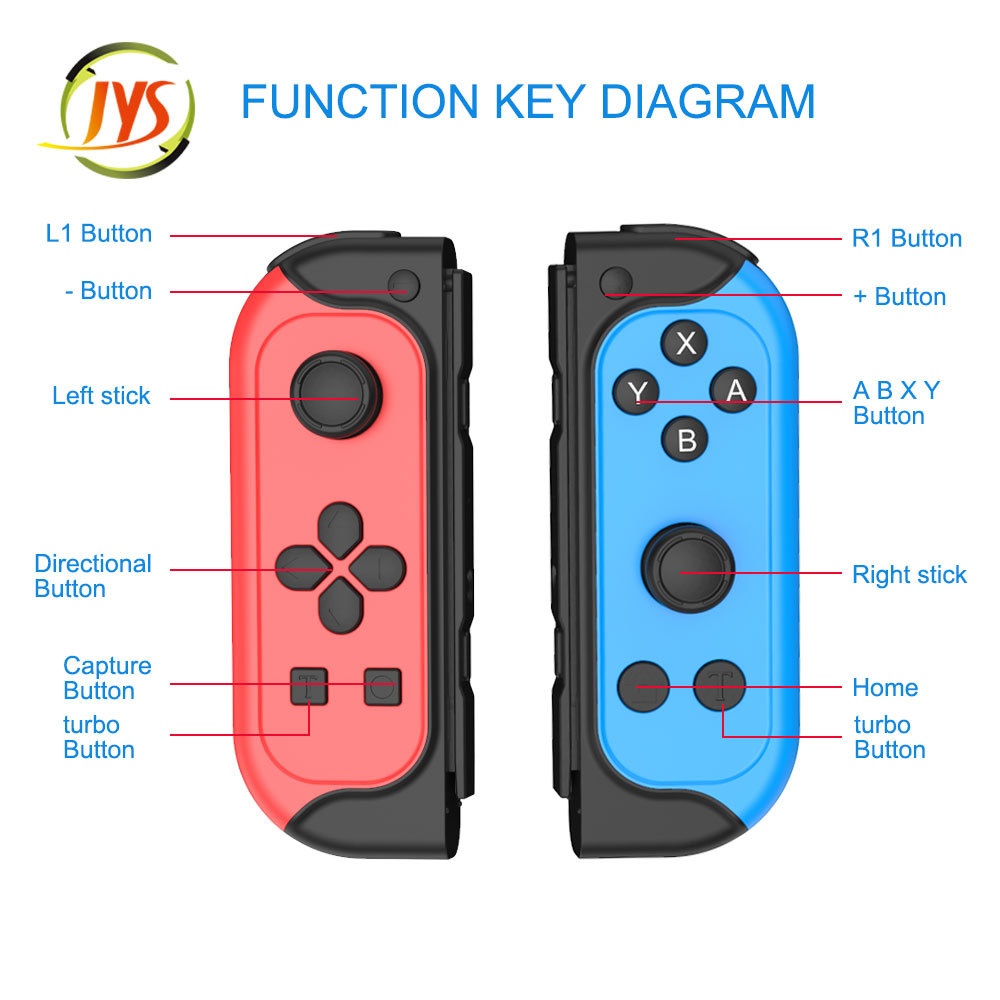 JYS Game Console Wireless Controller Left And Right Bluetooth Handle - Image 2