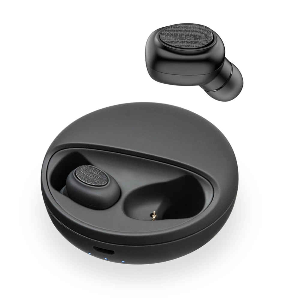 YH03 Bluetooth V5.0 Les deux oreilles Mini casque sans fil noir - Image 3