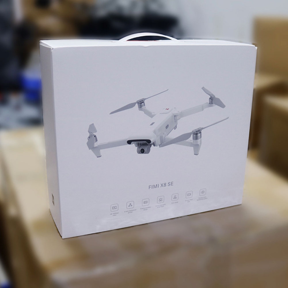 Fimi X8se 2022 Camera Drone 4k Professional Quadcopter Rc Helicopter 10km Fpv 3-axis Gimbal Gps White 1 battery - Image 2