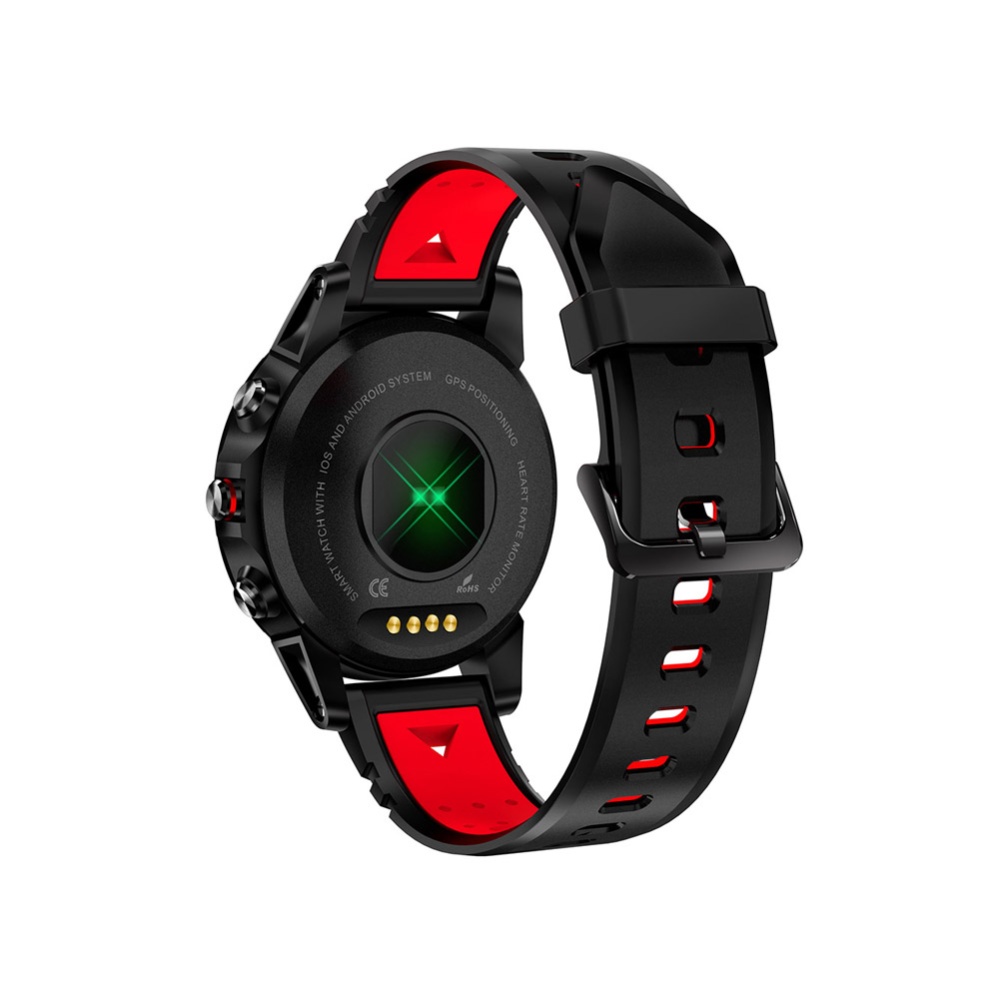 Red Smart Sports Watch Built-in GPS Fitness Tracker IP68 Waterproof Heart Rate Monitor for Men, Women and Adventurer - Image 2