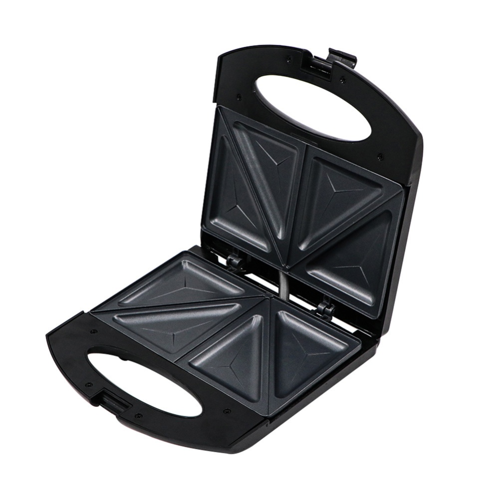 750W Mini Baking Toaster Household Multi-function Non-stick Double-sided Heating Bread Maker Triangle Plate