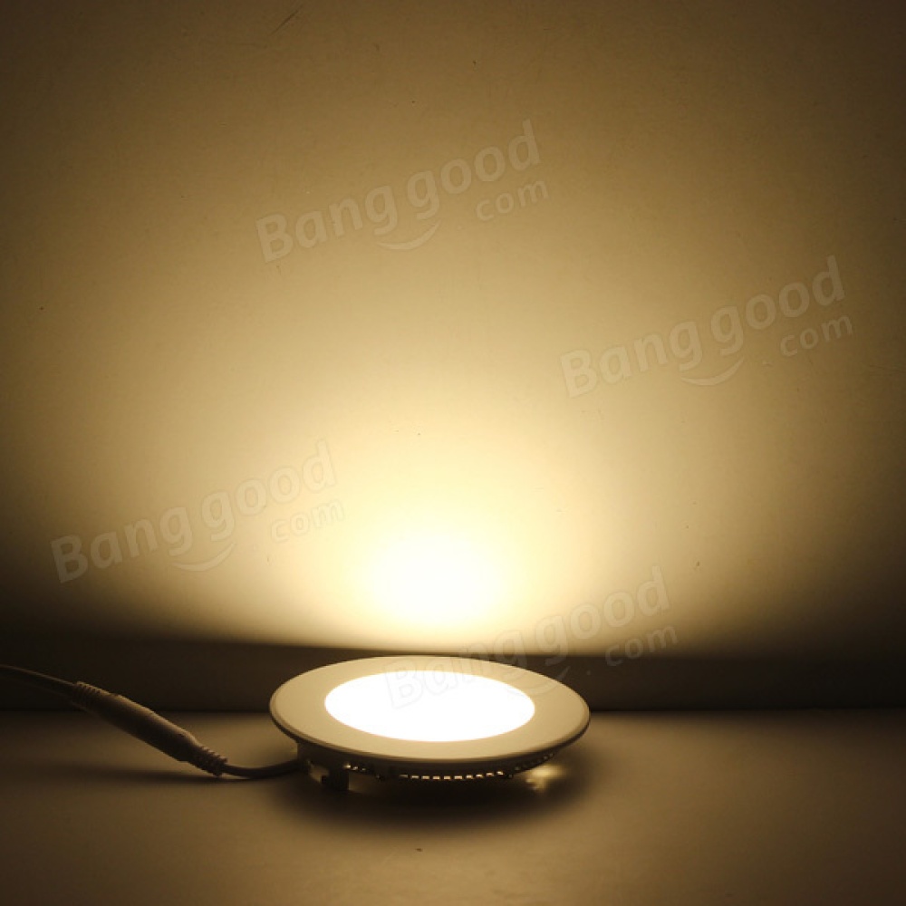 6W Round Ceiling Ultra Thin Panel LED Lamp Down Light Light 85-265V - Cool White - Image 2