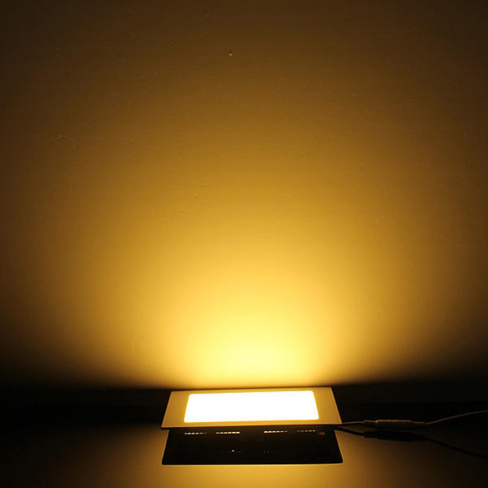 Dimmable Ultra Thin 9W LED Ceiling Square Panel Down Light Lamp - White - Image 2