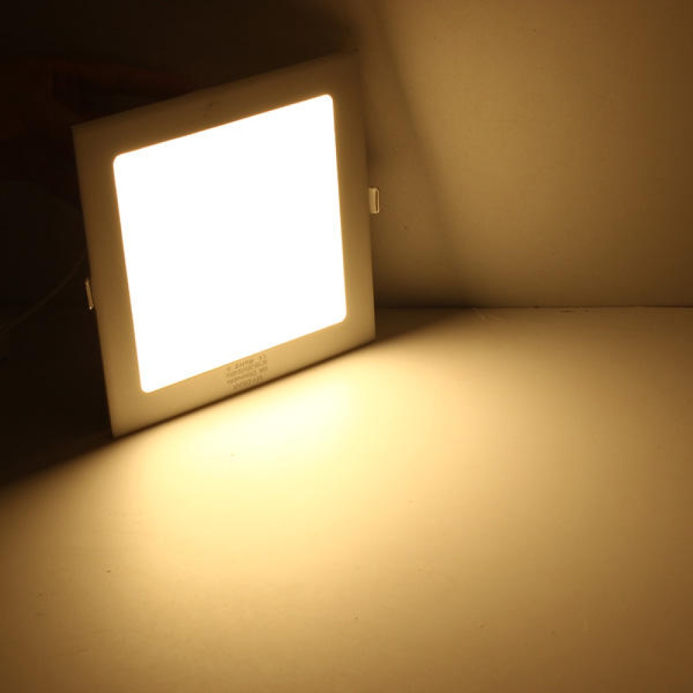 18W Square Dimmable Ultra Thin Ceiling Energy-Saving LED Panel Light - Warm White - Image 2