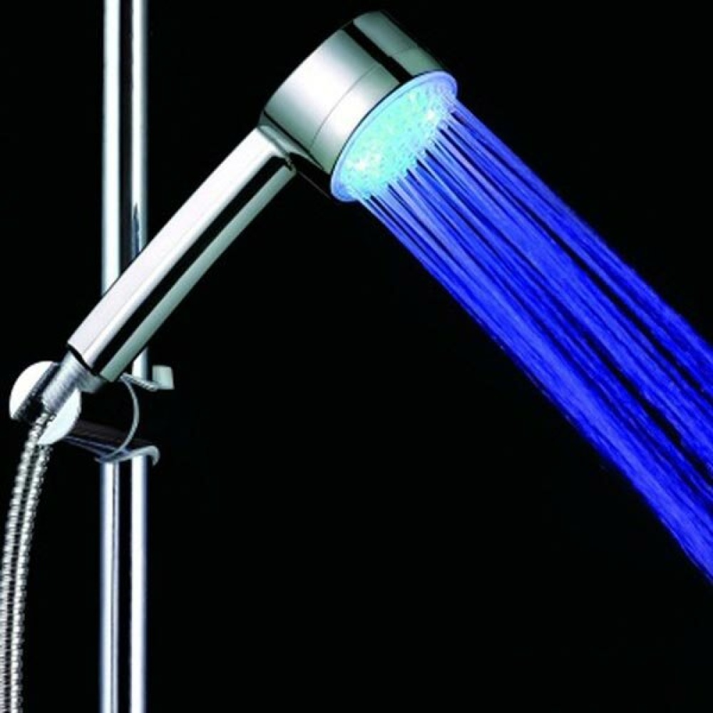 LED Colored Automatic Temperature Sensor Hand Shower Head - Multi-color - Image 2