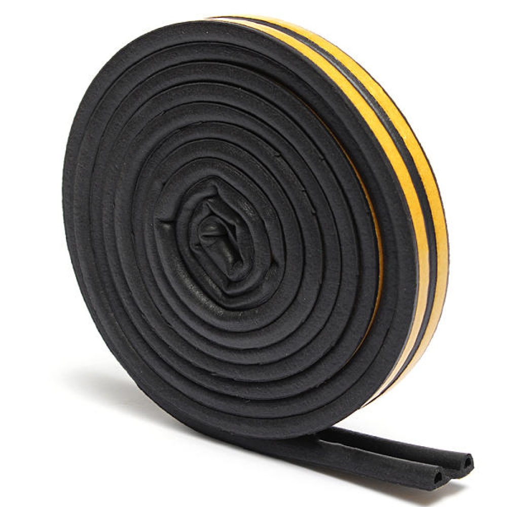 Weather Draught Self Adhesive P Type Foam Seal Strip Rubber Seal 5M - White - Image 2