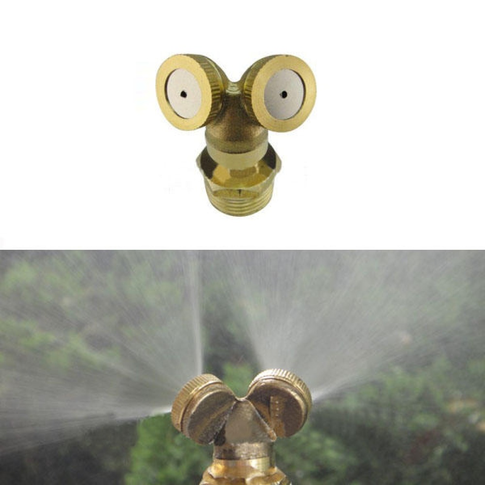 Brass Agricultural Mist Spray Nozzle Garden Irrigation System - three nozzle - Image 2