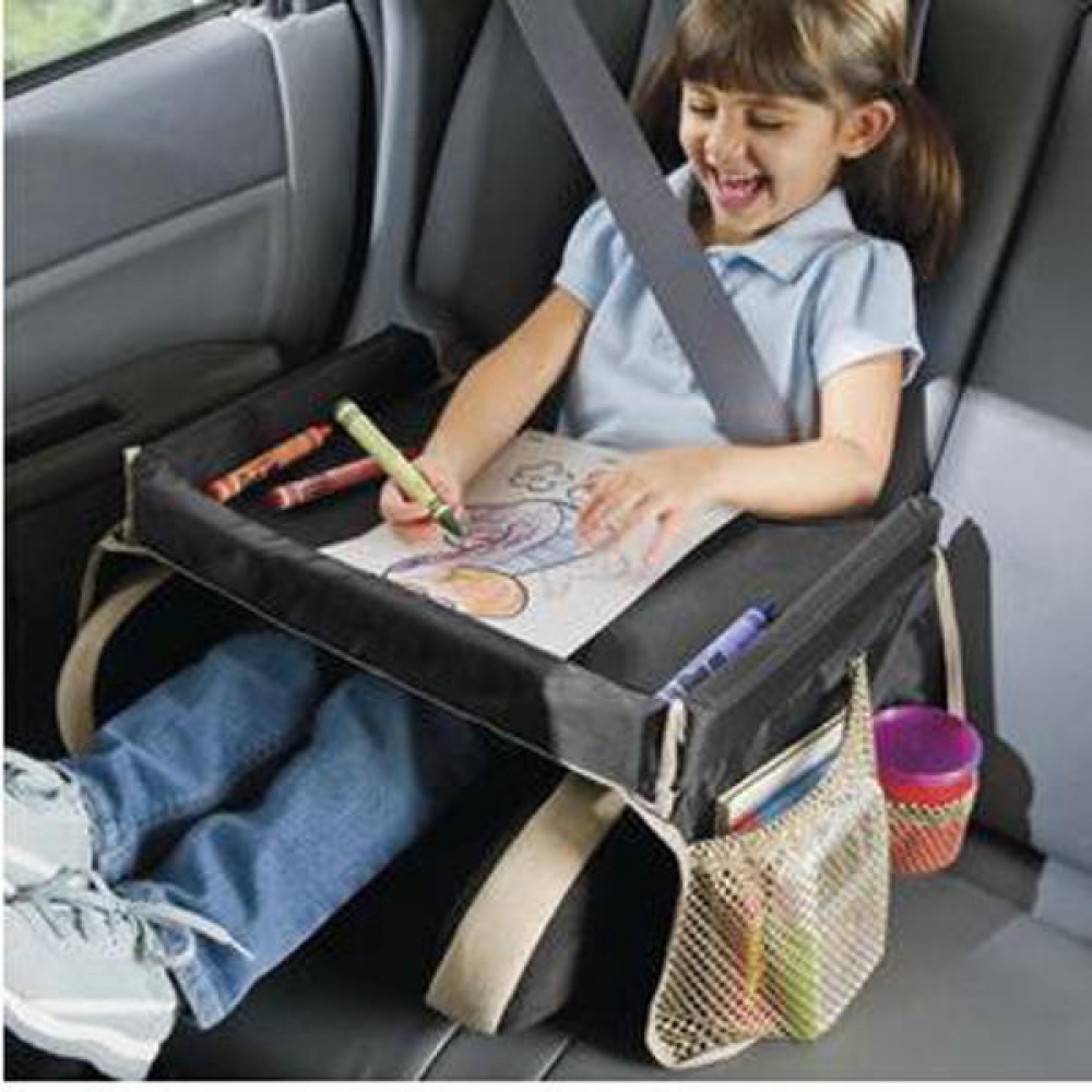 Portable Baby Kids Safety Car Seat Stroller Tray Play Travel Drawing Board - Image 2