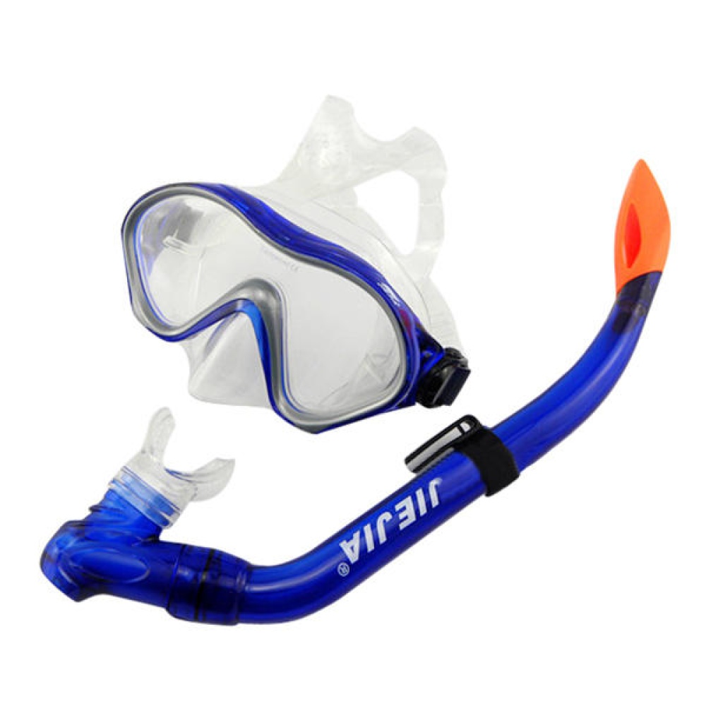 Jiejia M9620 Children's Snorkeling Goggles and Snorkel Combos Goggles Blue and Green - Blue