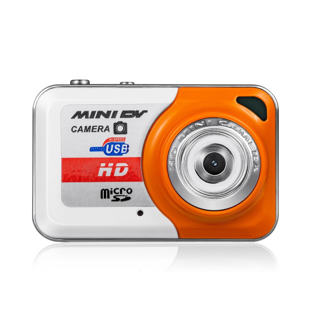 Mini Camcorder Small Portable DV HD Camera DVR Motion Detection Separate Recording orange