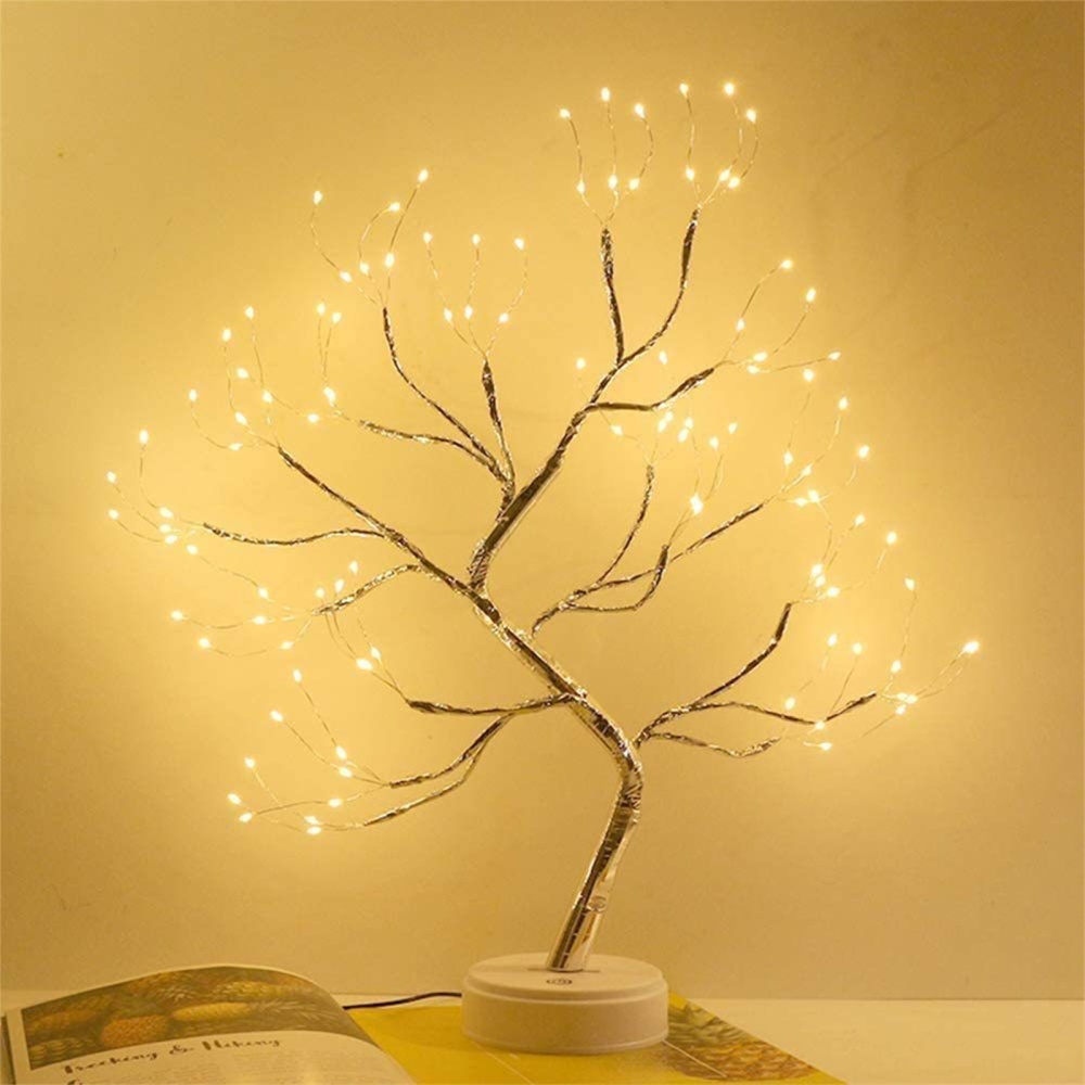 Artificial Light Tree 108led Desktop Bonsai Pearl Lamp 4-color with RC - Image 2