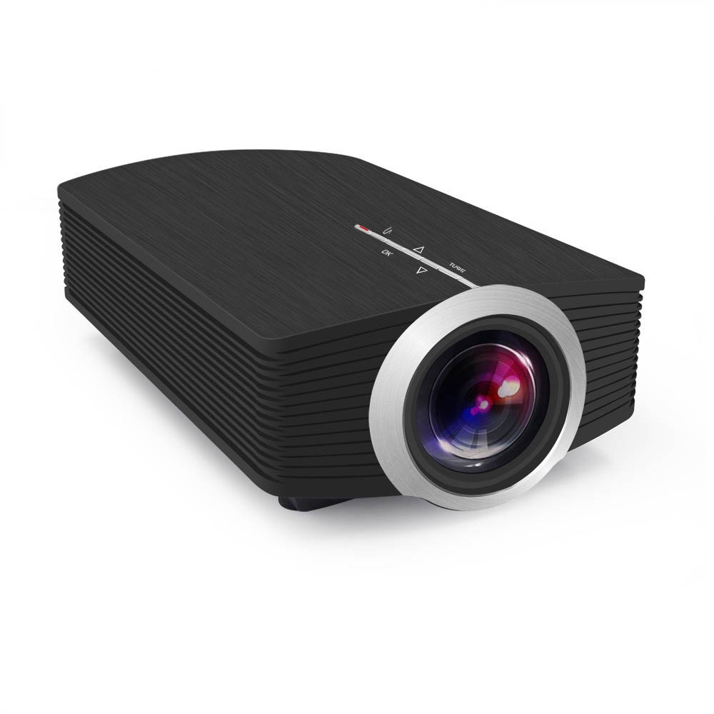 YG510 Gm80a Mini Projector 1800 Lumens LED LCD VGA HDMI AC3 Beamer Support 1080P YG500A 3D Portable black_Mobile phone with the same screen - Image 2