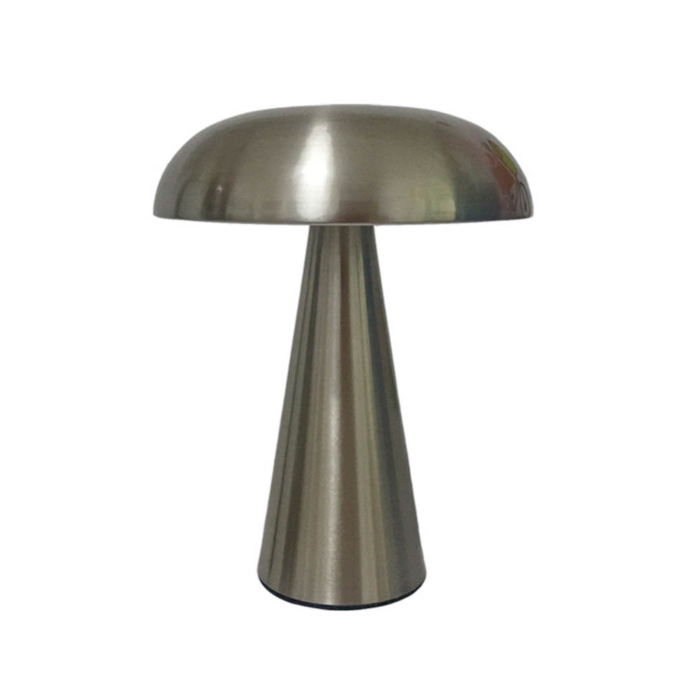 Led Mushroom Table Lamp 3 Color Dimming 1800mah Battery Energy Saving Eye Protective Usb Night Light Golden - Image 2