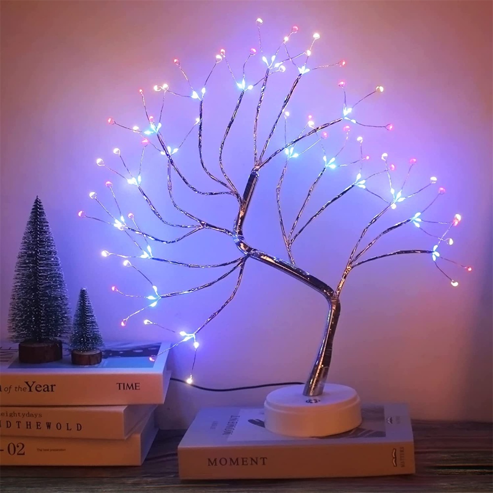 Artificial Light Tree 108led Desktop Bonsai Pearl Lamp 4-color with RC - Image 3