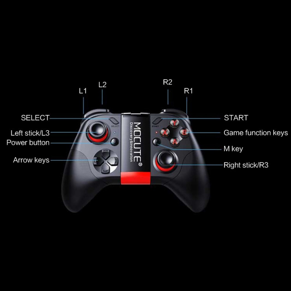 054MX Game handle Bluetooth Gamepad for Android IOS13.4 for Nintendo Switch black - Image 4