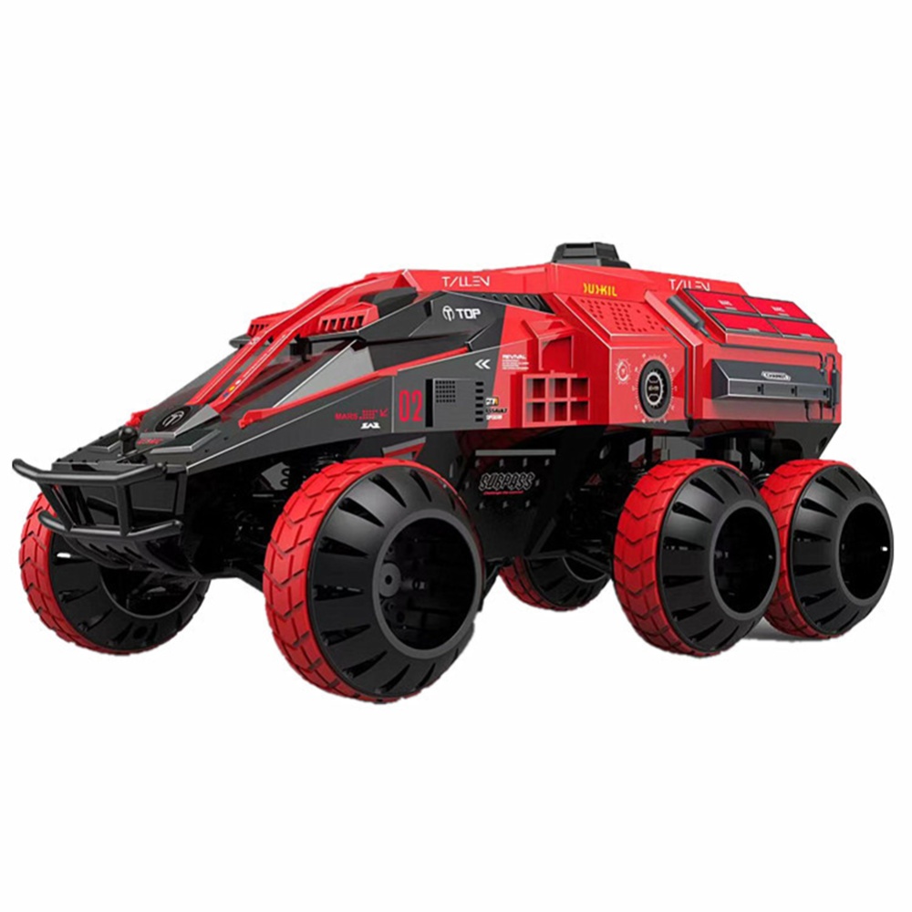 1:12 2.4g Remote Control Car Six-wheel Turret Liftable High-speed Detecting Toy Black - Image 2