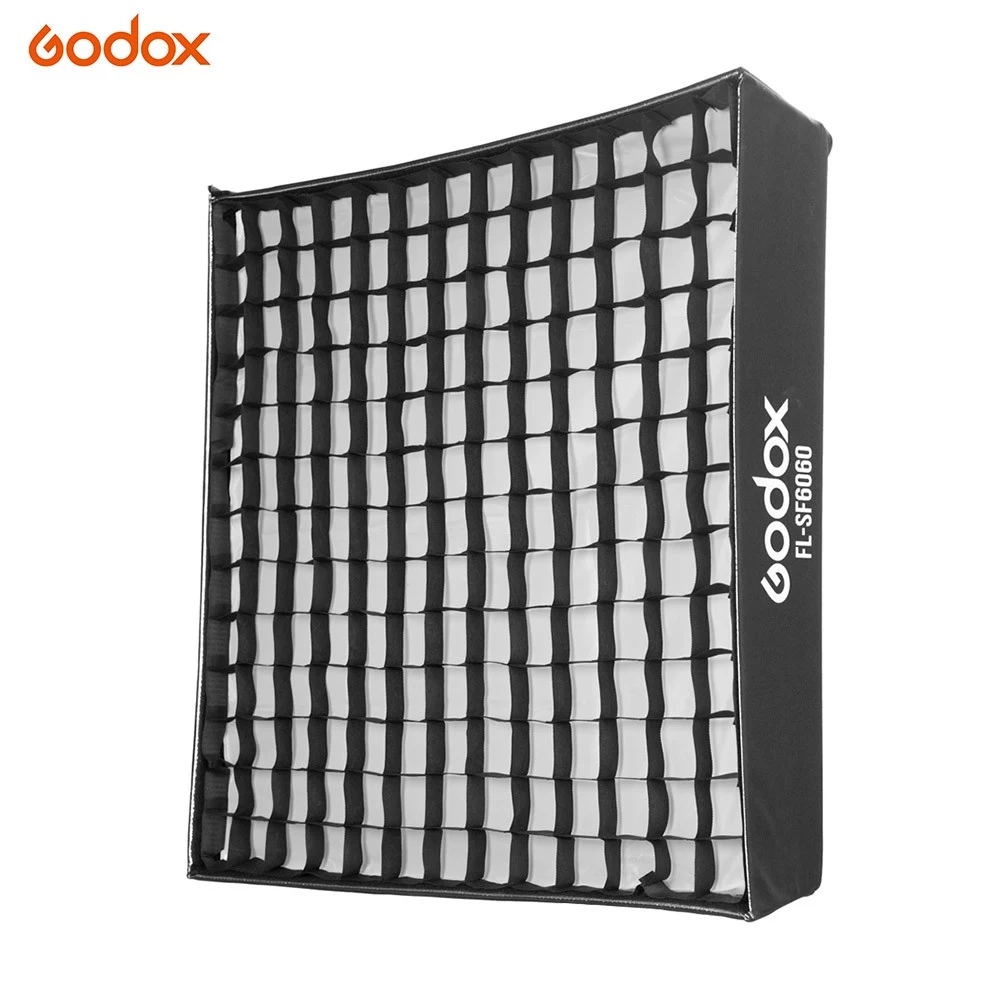 FL-SF6060 Softbox Kit with Honeycomb Grid Soft Cloth Carry Bag Flexible LED Light Roll-Flex Photo for Video Recording Photography