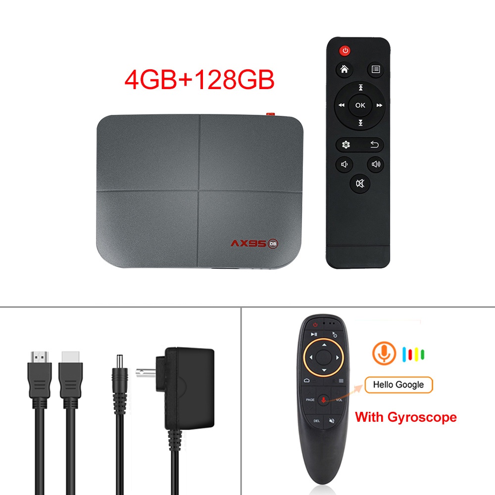 For Android 9.0 Tv Box 10.0 4+218g Media Player Smart Receiver 4+128G_Australian plug+G10S remote control