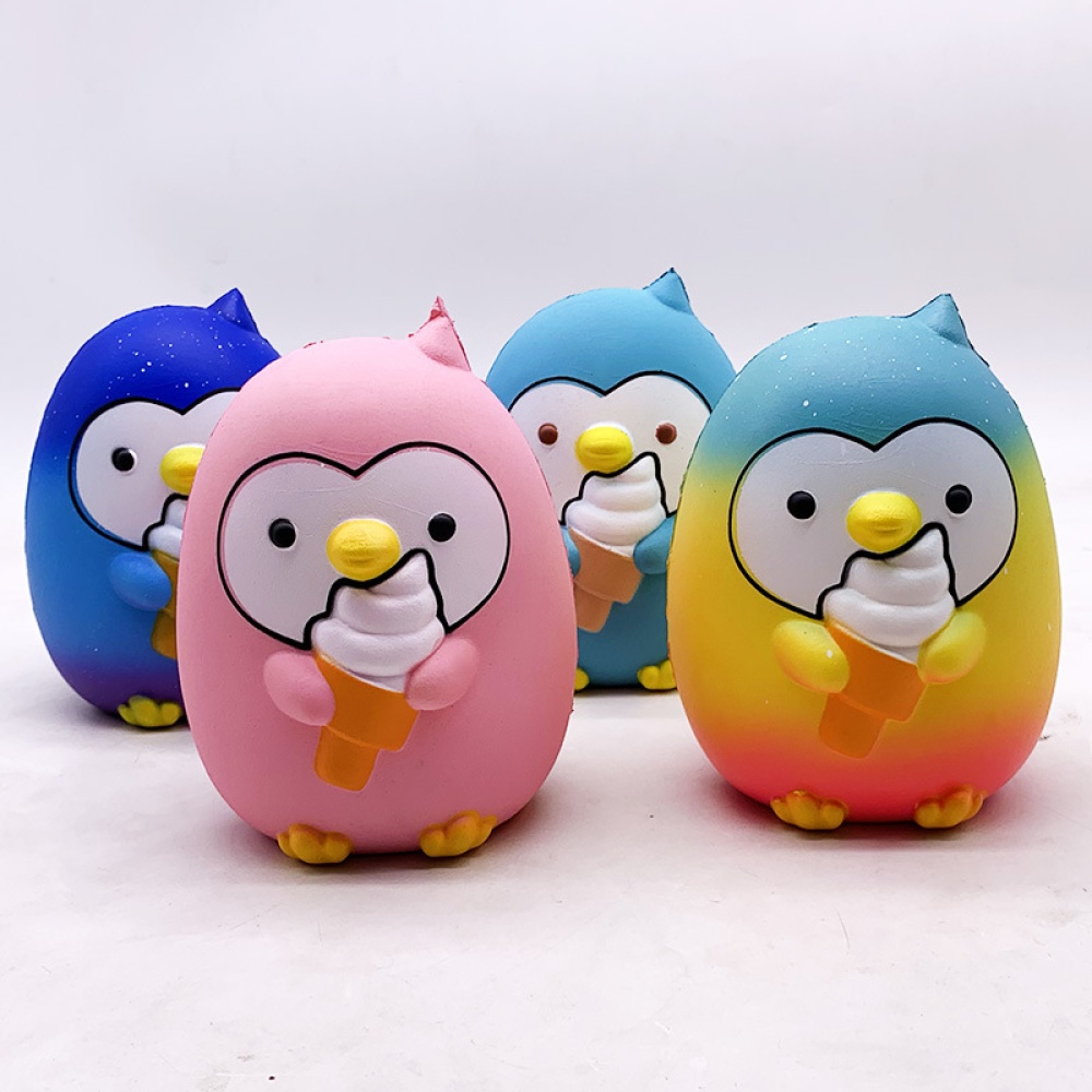 Ice Cream Penguin Pu Simulation Decompression Toy Super Soft Very Slow Rising Squishies Sky blue_15.5 * 12.5 10cm - Image 2