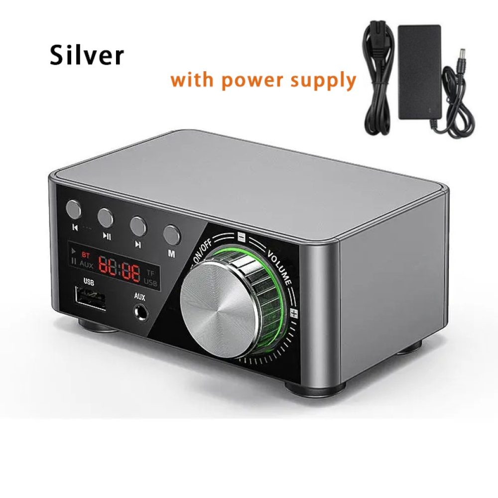 Douk Audio Mini TPA3116 Power Amplifier Bluetooth 5.0 Receiver Stereo Home Car Amp USB U-disk Music Player black - Image 3