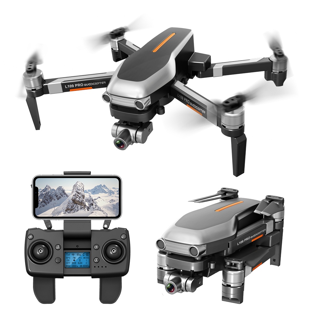 L109PRO GPS Drone 4K Quadcopter Mechanical Two-axis Anti-shake 5G WiFi FPV HD ESC Camera Brushless Helicopter - Image 2