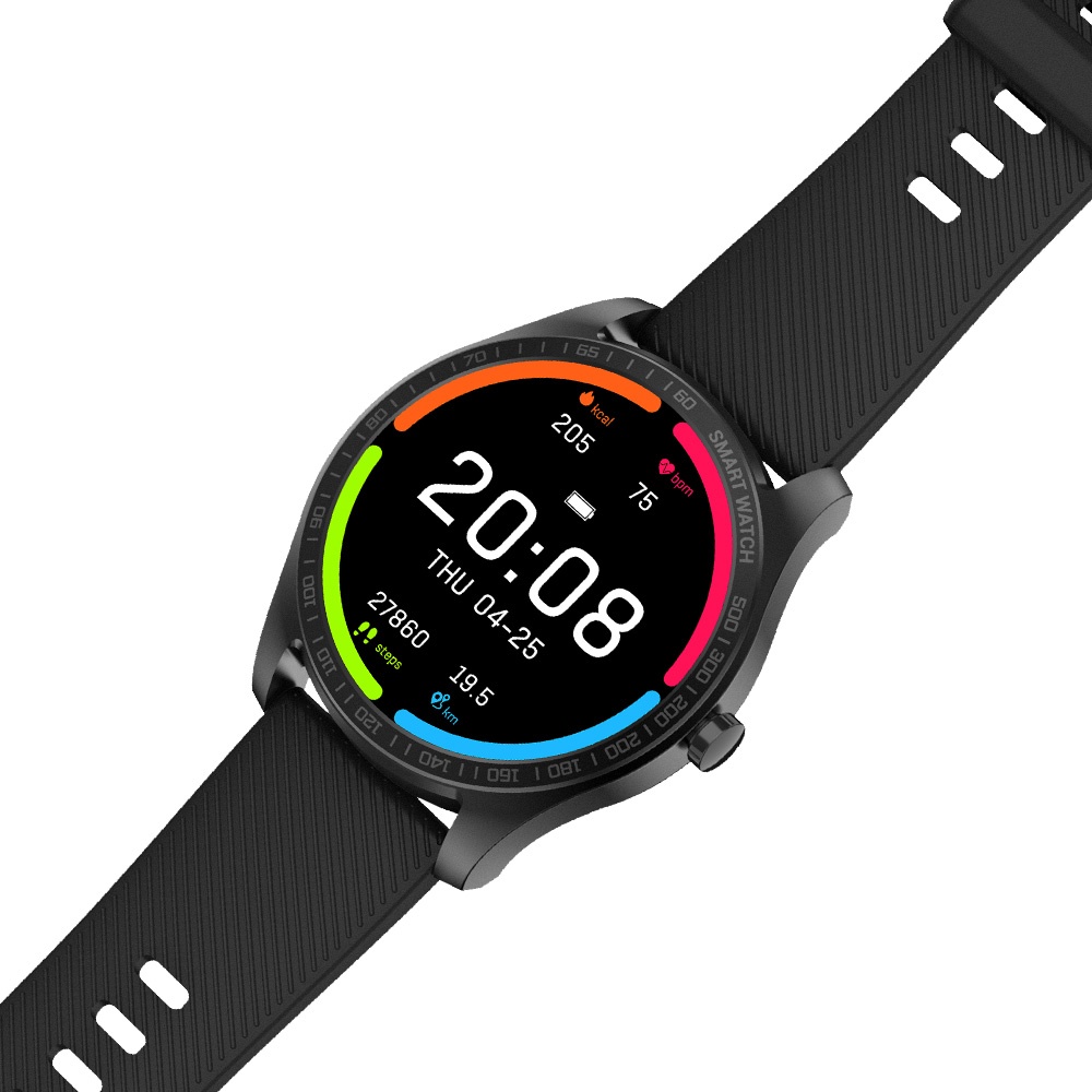 KW11 Smart Watch Full Touch Screen Dynamic Heart Rate Monitor Bluetooth IP68 Ultra-thin Smartwatch black - Image 2