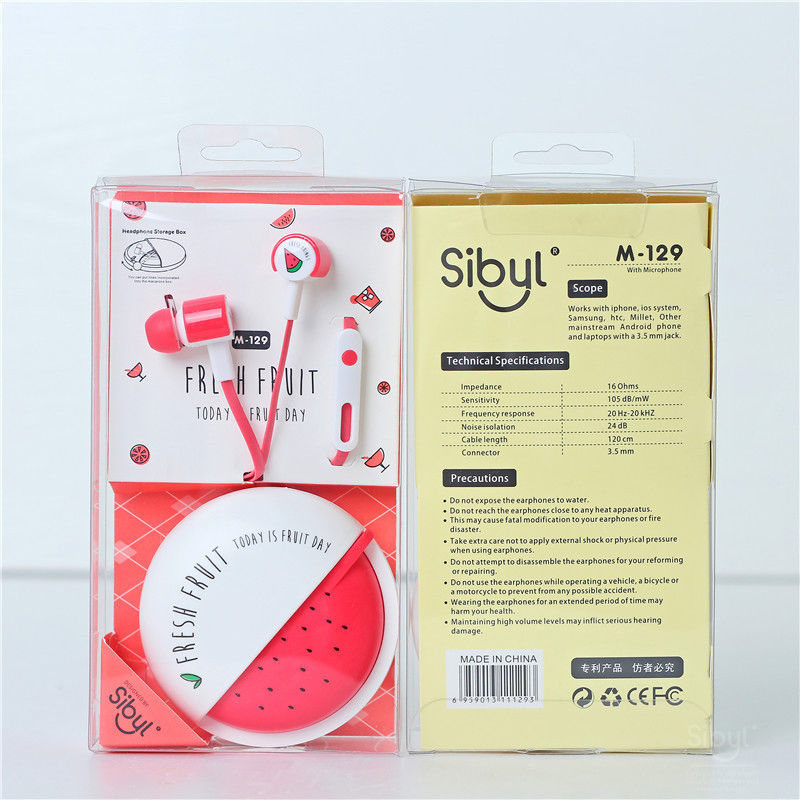 Portable Earphones couleur fruit mignon - Image 2