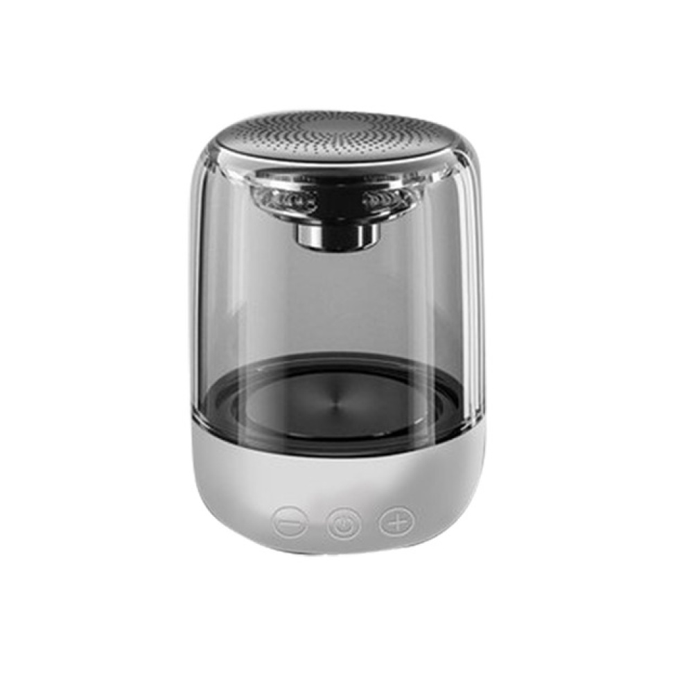 C7 Wireless Bluetooth Speakers Stereo TWS Subwoofer mini sound box portable speaker with Colorful LED Light Support TF Card Mic white_High v