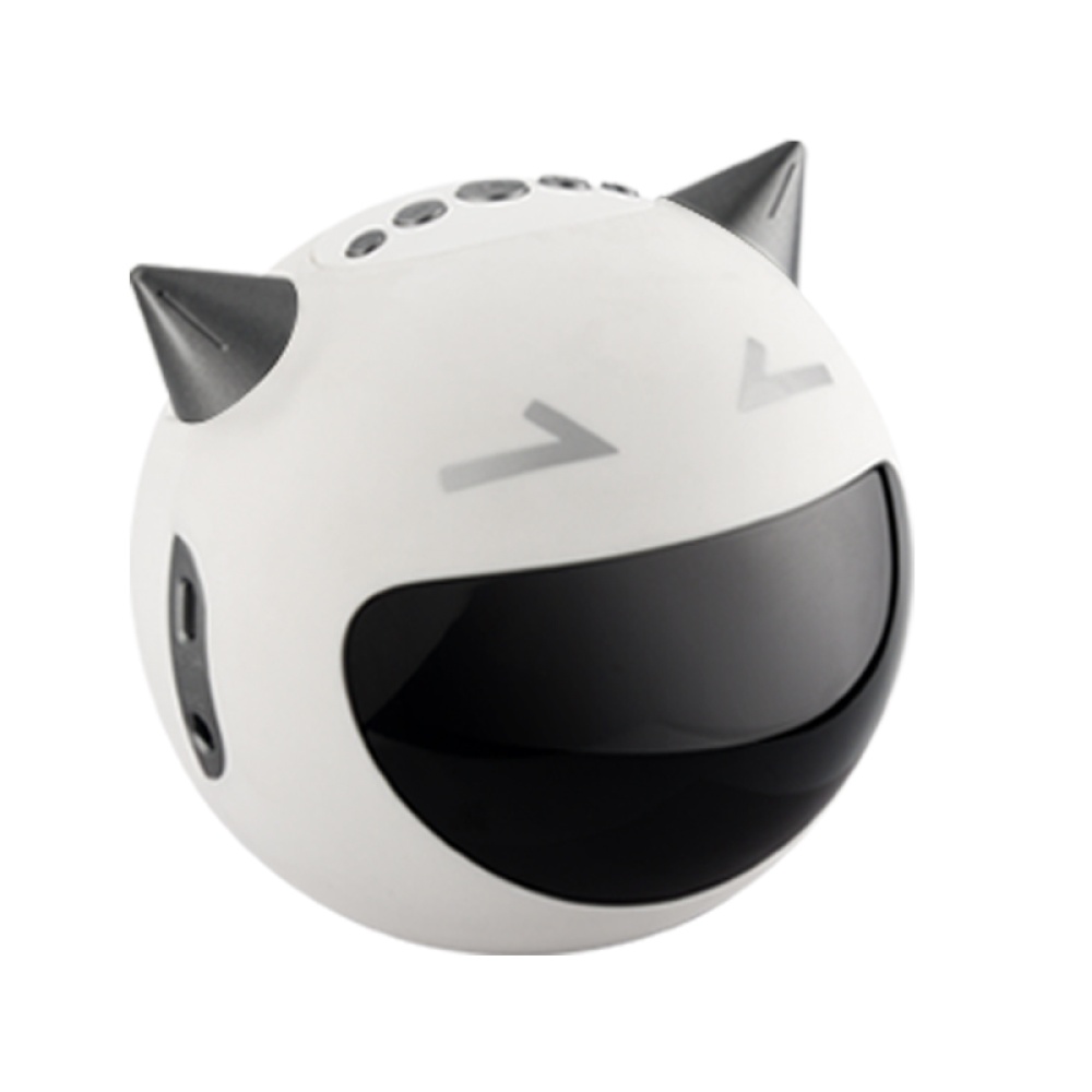 M8 Demon Wireless Bluetooth Speaker 5.0 Singing Microphone Radio Portable Mini Subwoofer Clock Alarm Sound White