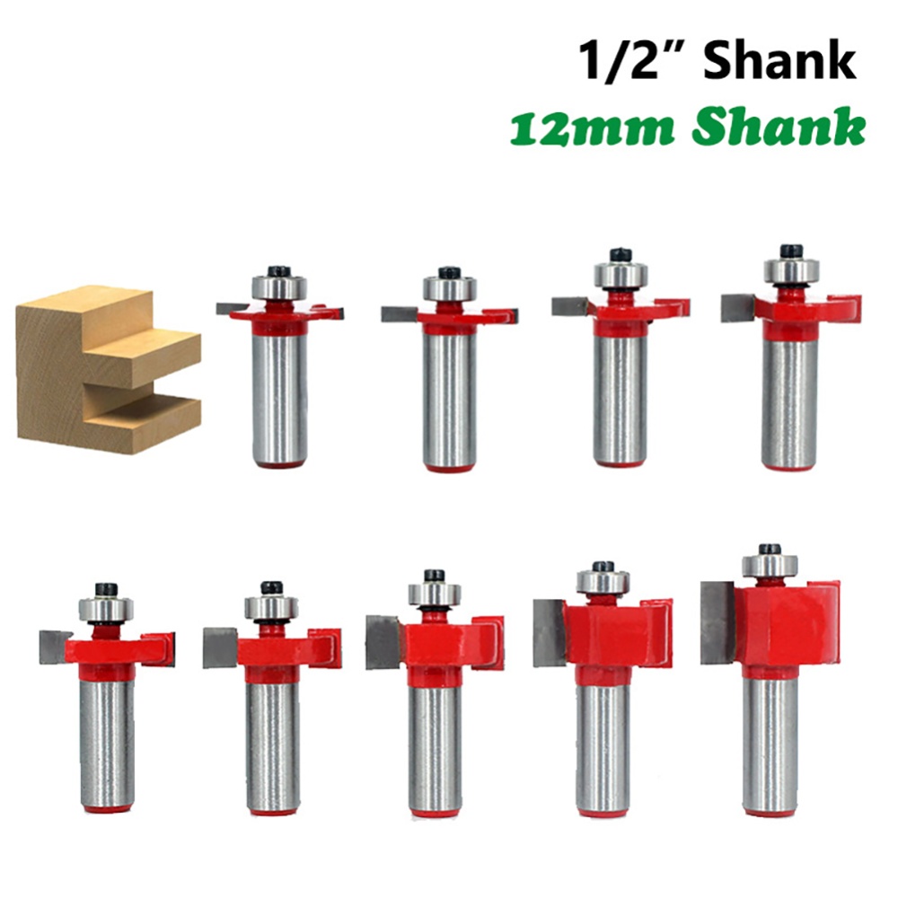 1/2"" Shank T-slot Router Bit Wood Slotting Milling Cutter T Type Rabbeting Woodworking Tools - Image 2