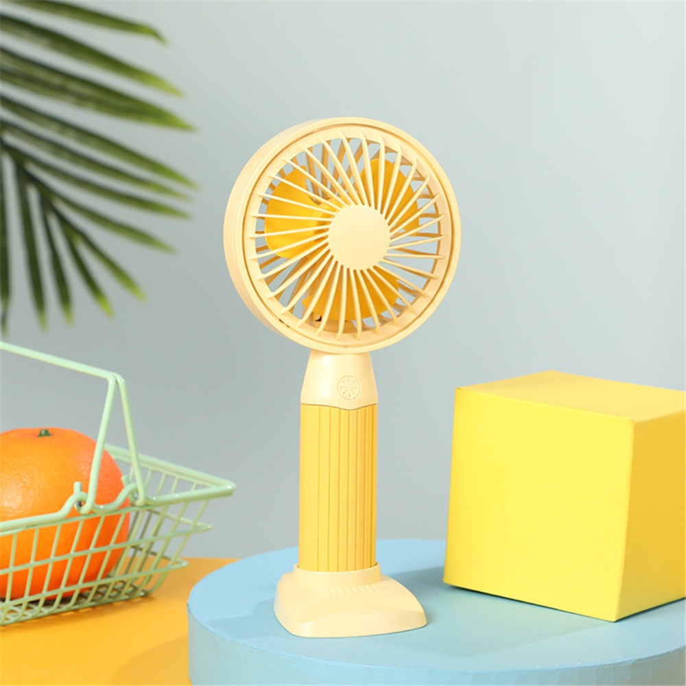 Portable Mini Fan Handheld Usb Rechargeable Cooling Air Cooler Household Electrical Appliances green - Image 3