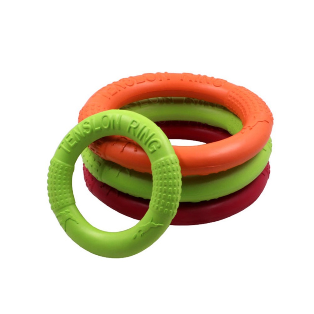 Pet Dog Flying Discs Non-slip Bite-resistant Training Ring Outdoor Interactive Toys Large Green - Image 2