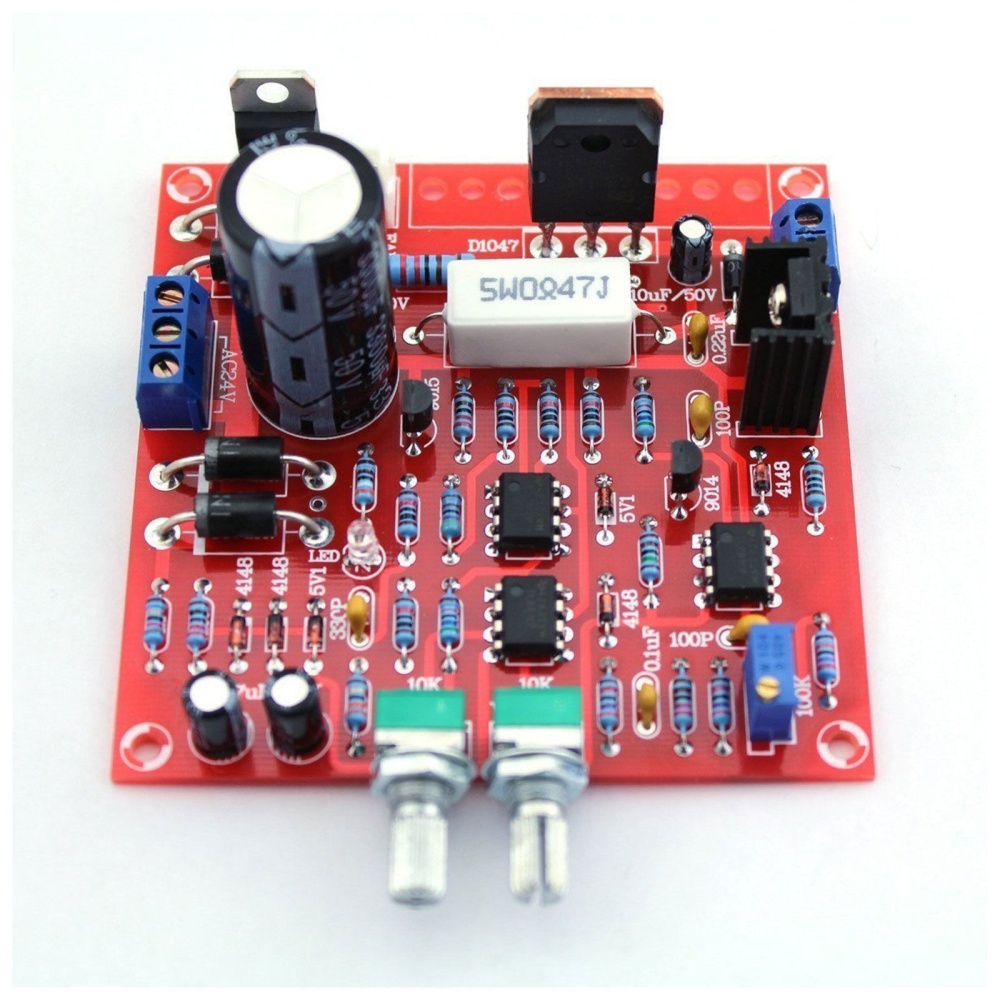 0-30V 2mA-3A Adjustable DC Regulated Power Supply DIY Kit Short Protection(Red Board) Red board - Image 2