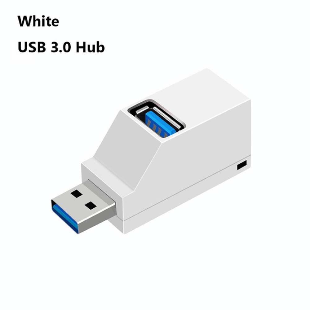 Mini 3 Ports USB 3.0 Splitter Hub High Speed ​​Data Transfer Box Adapter For PC Laptop MacBook Pro Accessories white_USB3.0 - Image 3