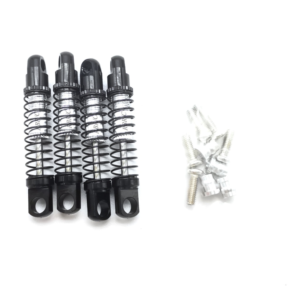 4pcs RC Car All Metal Hydraulic Shock Absorber Diy Modification Model Toy Accessories Black