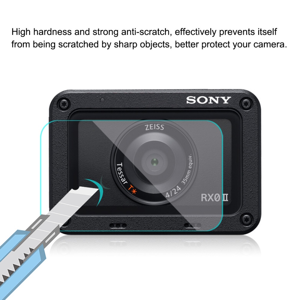 Front Lens & Back LCD Display Flexible Anti-fingerprint HD Film for Sony RX0 II Camera Screen Protector Accessories Transparent - Image 3