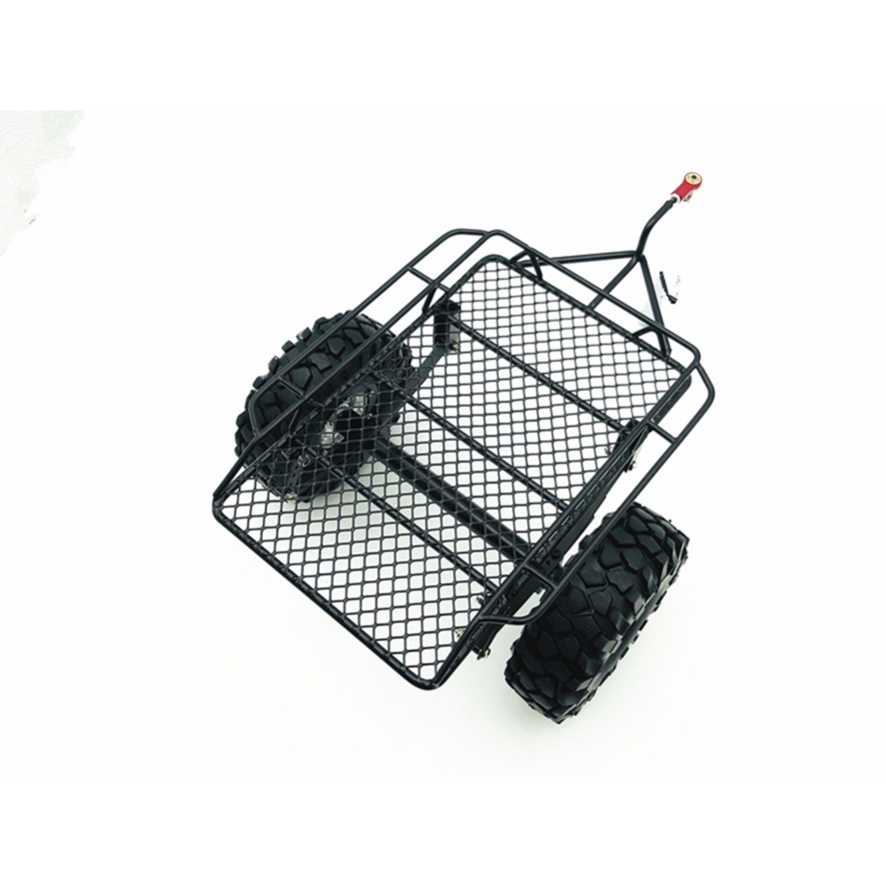 DIY Simulate RC Crawler Metal Drag Hitch Mount Tow Trailer for 1/10 CAR D90 SCX10 CC01 TRX-4 - Image 2